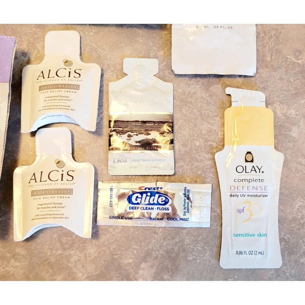 Lot 14 Assorted Beauty Skincare Samples‎ Nivea Cetaphil Olay Fructis Avon Alcis